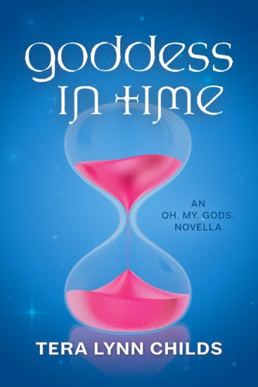 Goddess in Time is a standalone novella in Tera Lynn Childs’s popular Oh. My. Gods. series. If you like mythology, romance, and spunky girls who let nothing stand in their way, you’ll love the descendants of the gods who live, laugh, and love on the supposedly-uninhabited Greek island of Serfopoula.