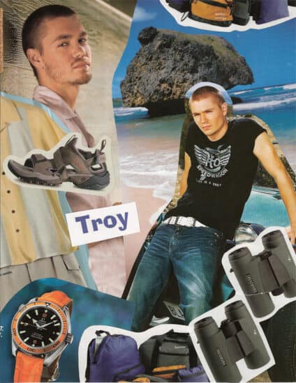 Troy Travatas Character Collage