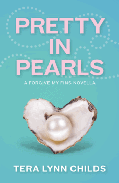 Cover of Pretty in Pearls, showing a heart-shaped shell holding a pearl.