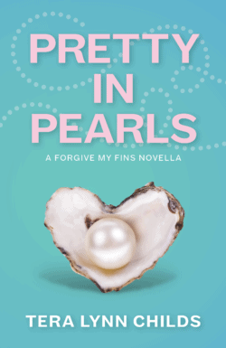 Cover of Pretty in Pearls, showing a heart-shaped shell holding a pearl.