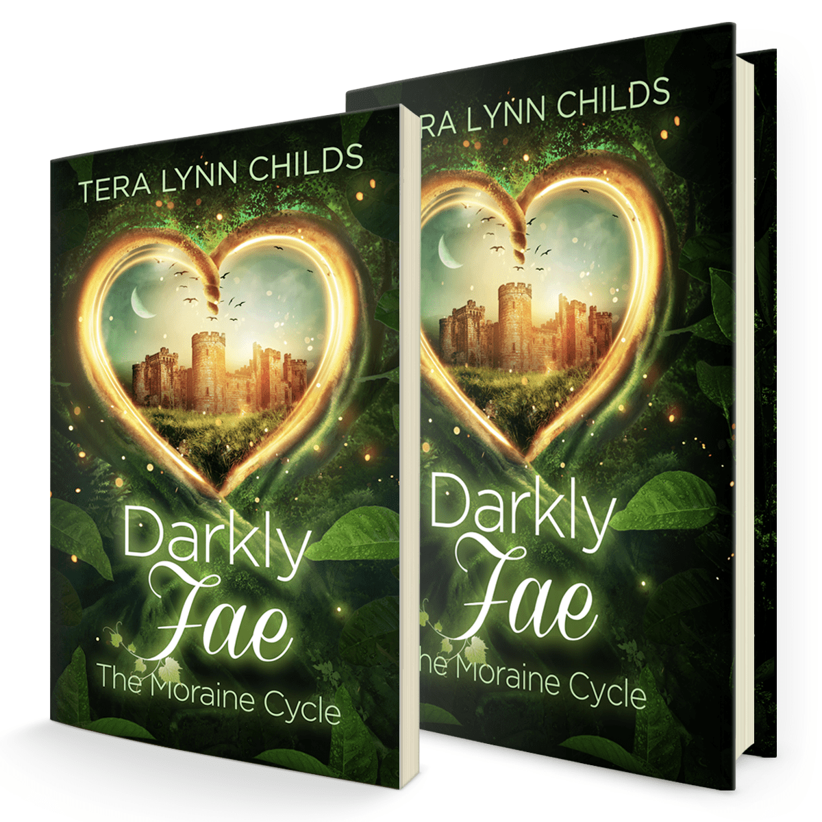 3D mockup of Darkly Fae: The Moraine Cycle by Tera Lynn Childs